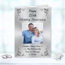 Search for twenty five year anniversary cards Silver