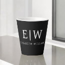 Search for white monogram mugs Black and white