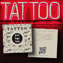 Search for snake business cards Tattoo salon shop studio