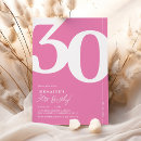 Search for pink 30th birthday invitations Milestone