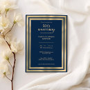 Search for blue gold 50th wedding anniversary invitations Vow renewal