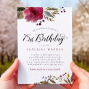 Search for womans 75th birthday invitations Floral