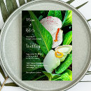 Search for white lily wedding invitations Rustic