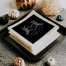 Search for gothic decor napkins Black and white