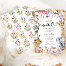 Search for zebra baby shower invitations Little wild one