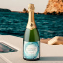 Search for beach wedding wine labels Blue and white