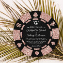 Search for rose gold rehearsal dinner invitations Modern