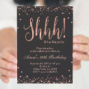 Search for rose gold surprise party invitations Minimalist