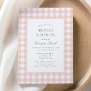 Search for gingham and pink invitations Script calligraphy