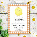 Search for chicken baby shower invitations Yellow