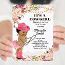 Search for african american cowgirl invitations Pink
