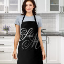 Search for monogram m aprons Typography