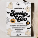 Search for spider girl birthday invitations Spooky one