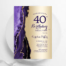 Search for glamorous 40th birthday invitations For her