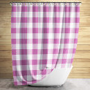 Search for pink gingham shower curtains Simple