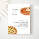 Search for pie thanksgiving invitations Watercolor