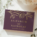 Search for purple wedding guest books Simple