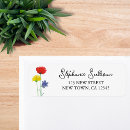 Search for blue red return address labels Rustic