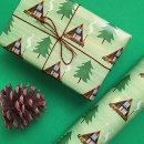 Search for green tree wrapping paper Illustration