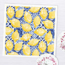 Search for blue lemon napkins Modern