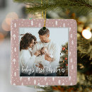 Search for first name for babys christmas tree decorations Pink