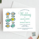 Search for 1950 wedding invitations Mid century modern