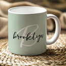 Search for sage green drinkware Calligraphy