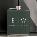 Search for monogram flasks Modern minimalist