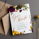 Search for give thanks thanksgiving invitations Dinner