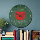 Search for blackboard clocks Red apple