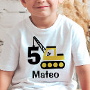 Search for construction birthday boys tshirts Yellow