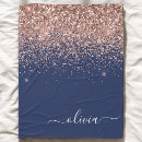 Search for navy and gold blankets Girly