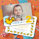 Search for ducky birthday invitations Cute