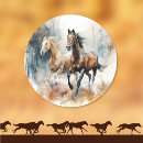 Search for wild horse stickers Cowgirl