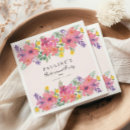 Search for purple floral napkins Pink