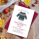 Search for funny ugly sweater invitations Festive