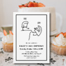 Search for fun 30th birthday invitations Black and white