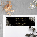 Search for gothic labels Black and gold