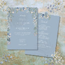 Search for wildflower wedding invitations Dusty blue