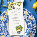 Search for italian menus Blue and yellow