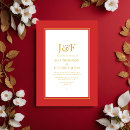 Search for red and gold invitations Typography