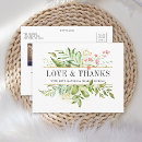 Search for bridal shower thank you postcards Watercolor
