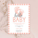Search for baby feet invitations Pink