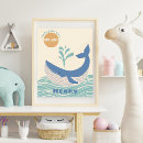 Search for whale nursery posters Blue