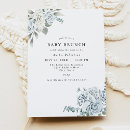 Search for brunch baby boy shower invitations Blue and white