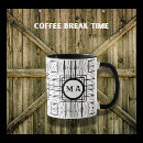Search for black and white geometric mugs Rustic