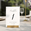 Search for elegant table cards Number