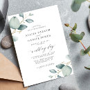 Search for simple calligraphy rustic greenery wedding invitations Watercolor