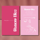 Search for fuchsia business cards Girly