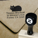 Search for cats rubber stamps Black cat